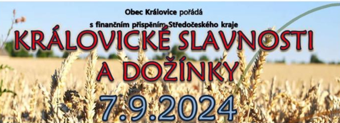 KRÁLOVICKÉ SLAVNOSTI A DOŽÍNKY - sobota: 7.9.2024